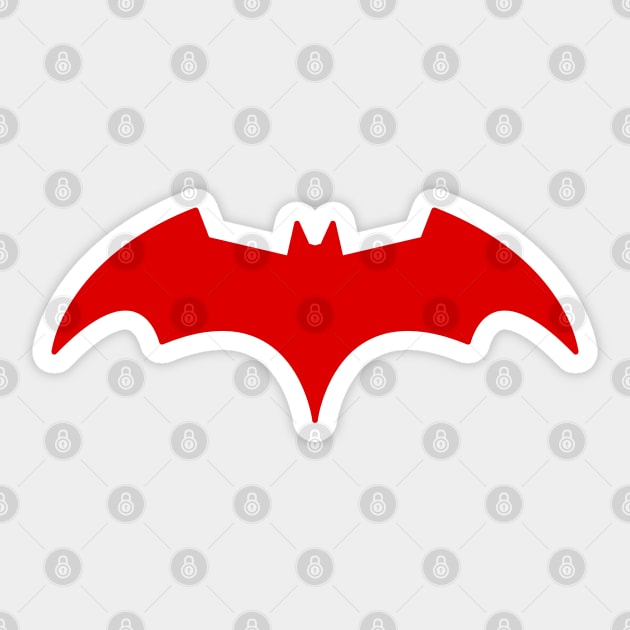 Batwoman  -  Red Bat Symbol - Kate Kane Sticker by VikingElf